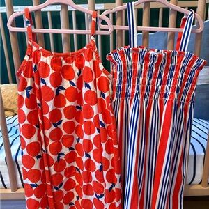 Two Hanna Andersson summer dresses
